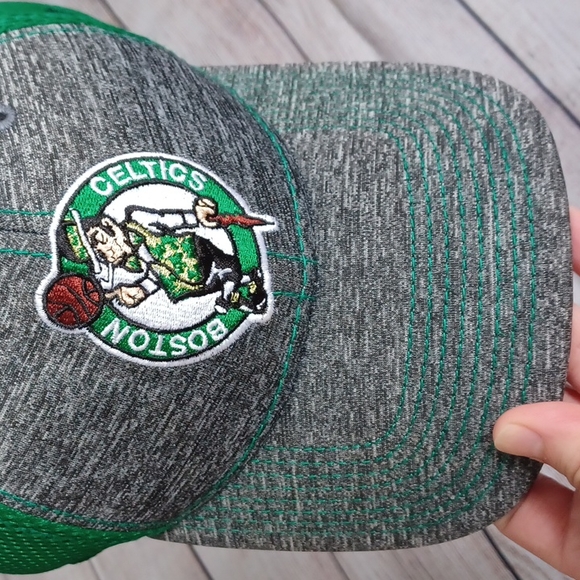 Boston Celtics cap. Heather gray & green. #NBA#CelticsLogo#Basketball#Cap - Picture 3 of 8